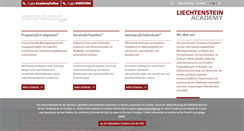 Desktop Screenshot of liechtenstein-academy.com